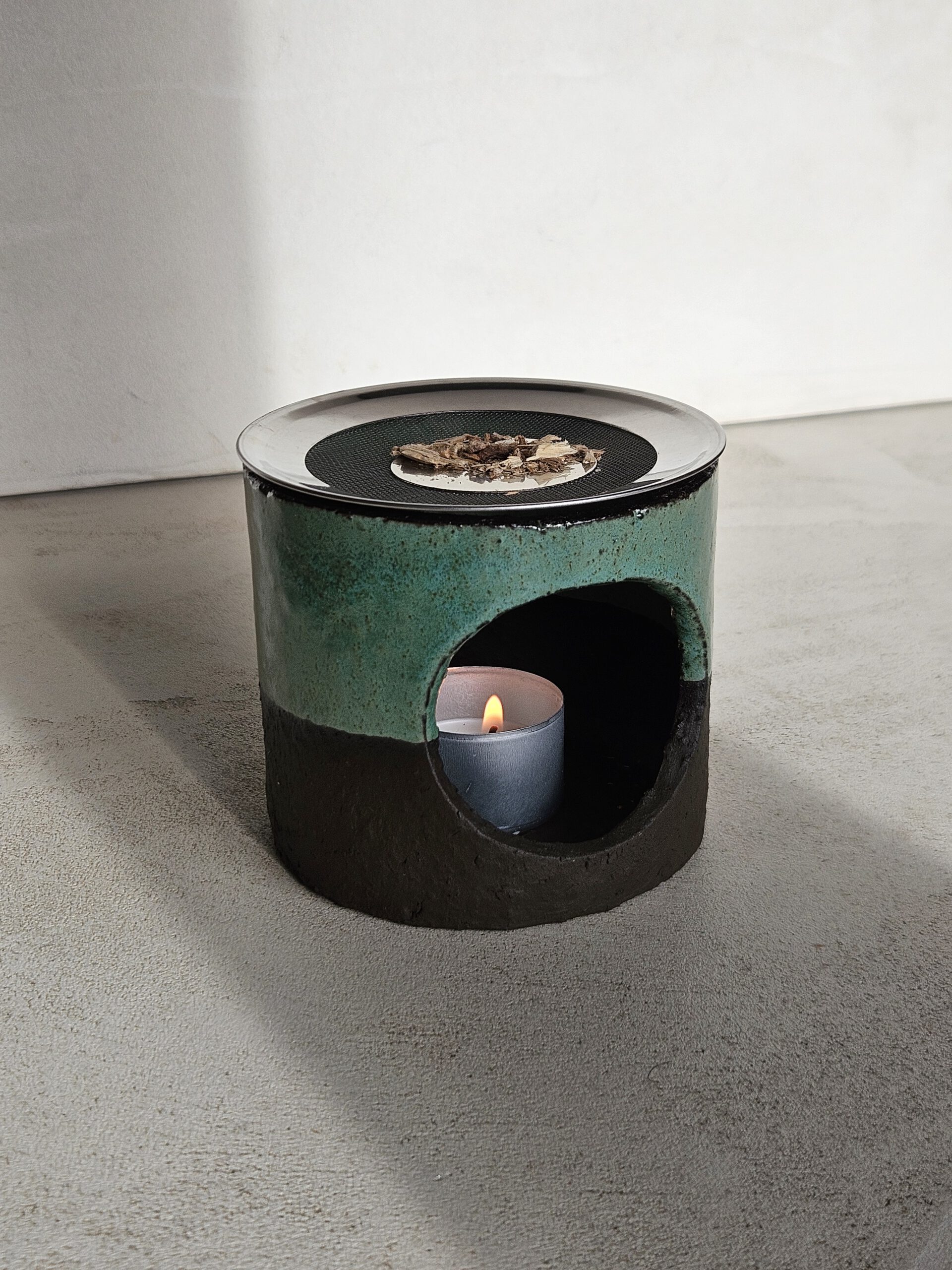 Räucherstövchen "Wald" mit Sieb